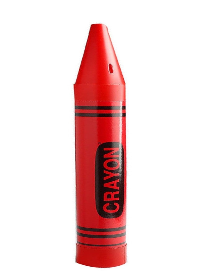 Universal Affect - Large Crayon Coin Savings Bank - Dimensions are approximately 22.5" Tall x 2.25" wide & deep - Color: Red